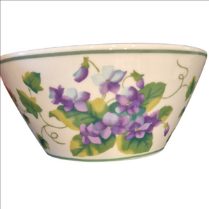 Waverly Garden Room Sweet Violet Ceramic Soup Or Cereal Bowl